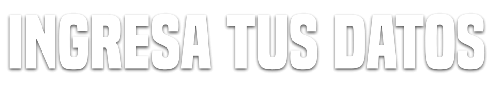 Ingresa tus Datos